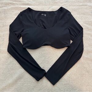 Black Cropped Long Sleeve